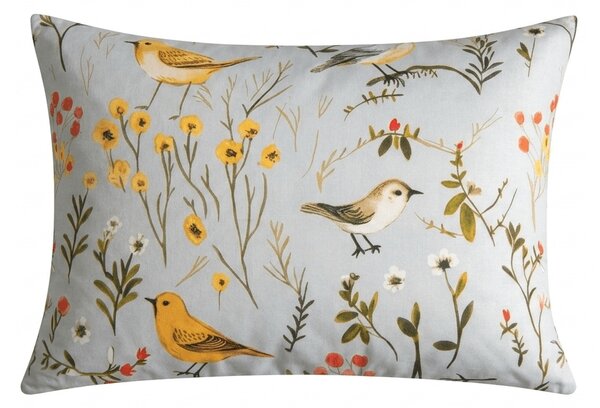 Poszewka na poduszkę z mikrofibry SPRING BIRDS 50x70 cm, kolorowy