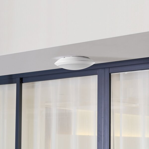 Zewnętrzna Lampa Lindby, Naira, biały, balkon, tworzywo sztuczne, nowoczesny