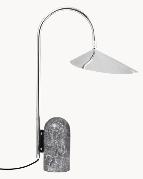 Lampa stołowa z regulowaną wysokością i marmurową podstawą Arum