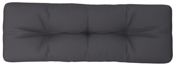 Poduszka na paletę, antracytowa, 120x40x12 cm, tkanina