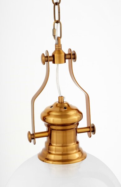 LAMPA WISZĄCA INDUSTRIALNA LOFT BIAŁO-MOSIĘŻNA ETTORE