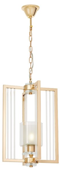 NOWOCZESNA LAMPA WISZĄCA LOFT ZŁOTA MANHATTAN W1