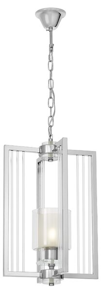 NOWOCZESNA LAMPA WISZĄCA LOFT CHROMOWANA MANHATTAN W1