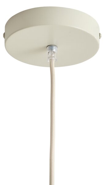 Lampa wisząca Japandi beżowa z abażurem z tkaniny 80 cm - Papel