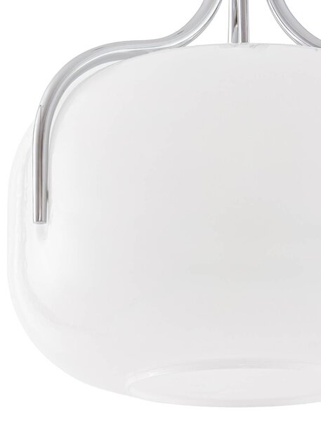 Lampa wisząca Christo Lucande, możliwość ściemniania, biały / opal, salon / jadalnia, szkło, design