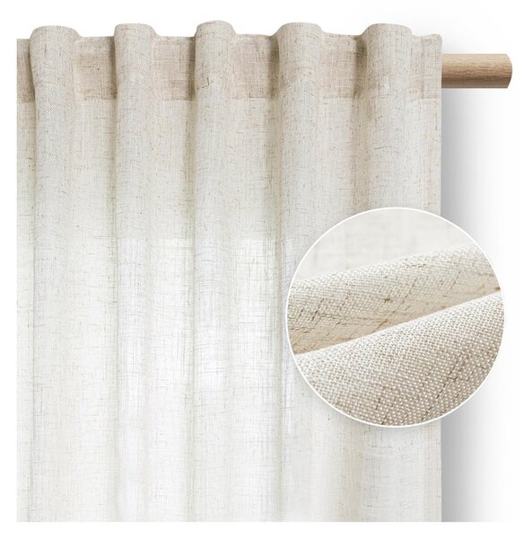 Zasłona w kolorze kości słoniowej 140x250 cm Velari – Restilo