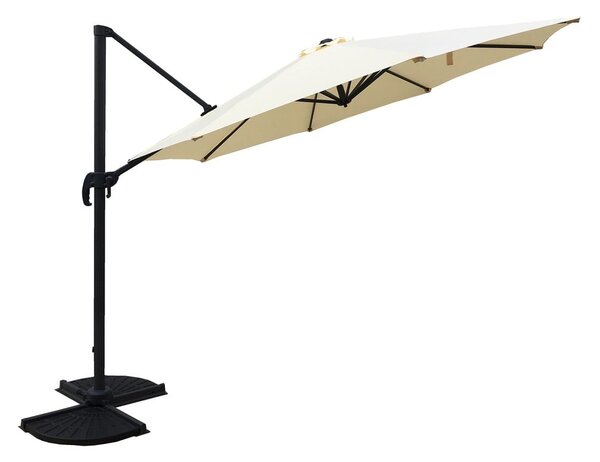 Kremowy parasol ogrodowy 300x300 cm Deluxe – Garden Pleasure