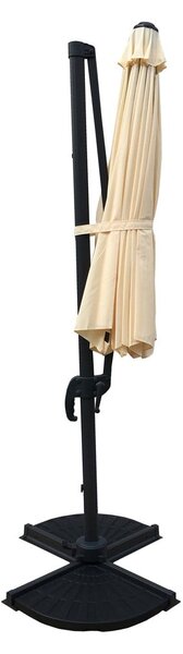 Kremowy parasol ogrodowy 300x300 cm Deluxe – Garden Pleasure