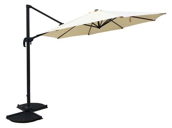 Kremowy parasol ogrodowy 300x300 cm Deluxe – Garden Pleasure