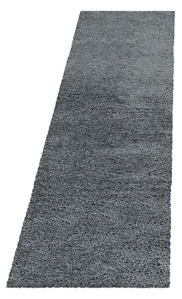 Szary chodnik 80x250 cm Fluffy – Ayyildiz Carpets