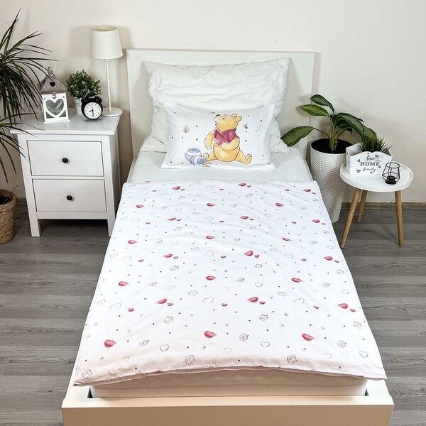 Biała bawełniana pościel dziecięca do łóżeczka 100x135 cm WTP "Birthday party" – Jerry Fabrics