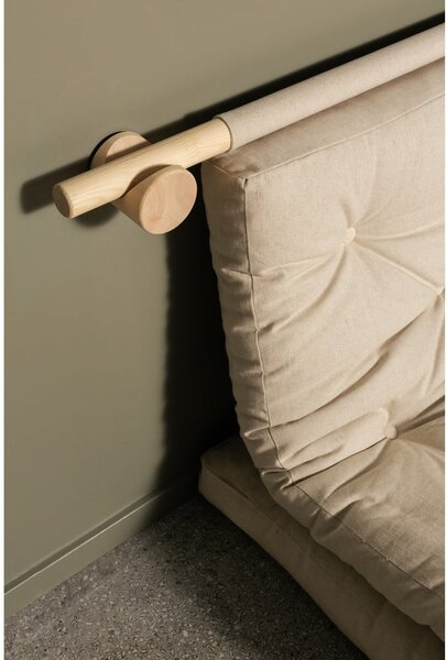 Kremowa sztruksowa rozkładana sofa 135 cm Hooked – Karup Design
