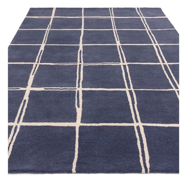 Niebieski wełniany dywan tkany ręcznie 160x230 cm – Asiatic Carpets