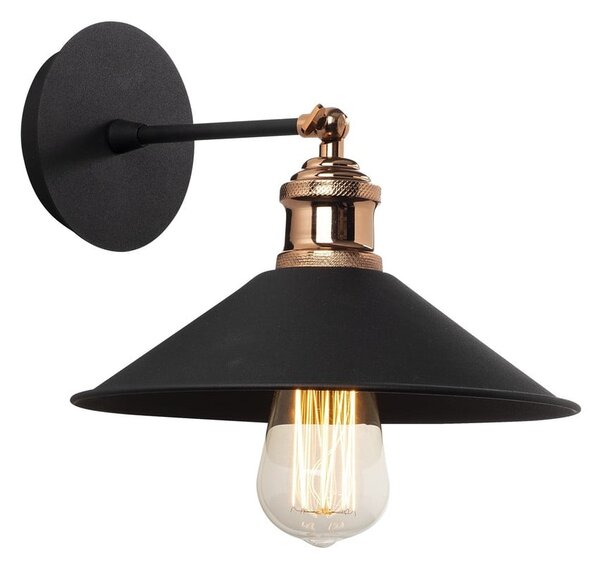 Czarny kinkiet ø 24 cm Berceste – Opviq lights