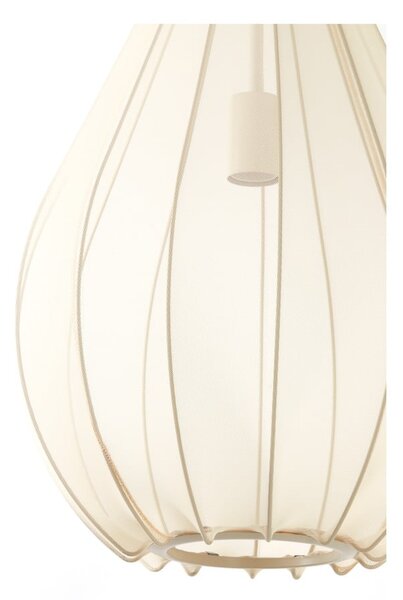 Beżowa lampa wisząca z tekstylnym kloszem ø 38 cm Itela – Light & Living