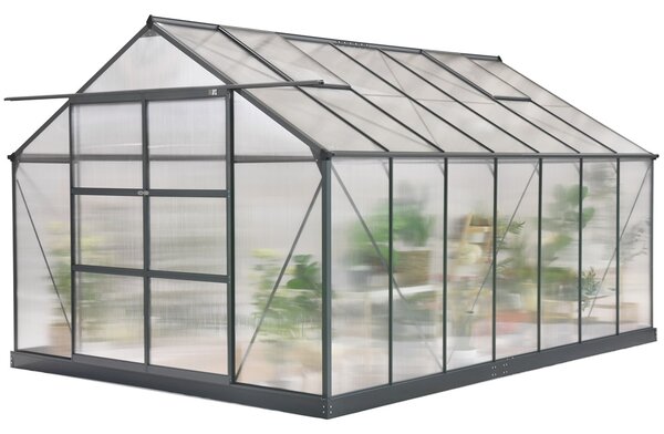 Szklarnia z aluminium Azalia 3,08 x 4,3 m CoverTech antracyt