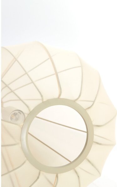 Beżowa lampa wisząca z tekstylnym kloszem ø 38 cm Itela – Light & Living