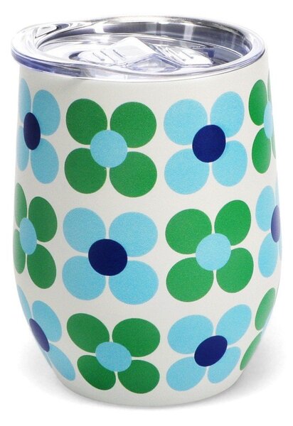 Kubek podróżny 350 ml Blue and green Daisy – Rex London