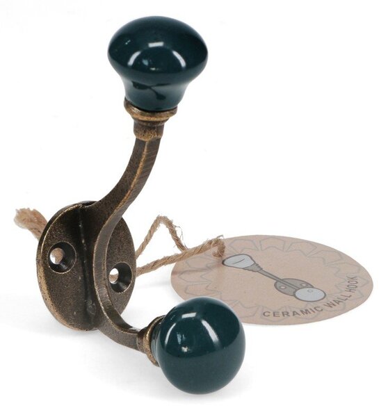 Ciemnoniebieski metalowy wieszak ścienny 3 cm – Rex London