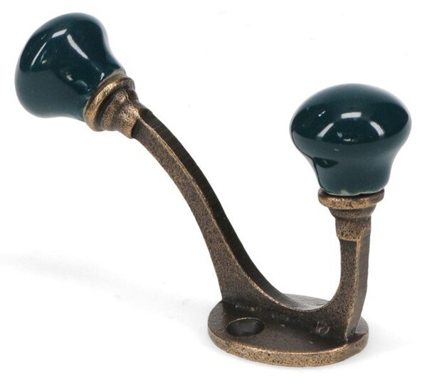 Ciemnoniebieski metalowy wieszak ścienny 3 cm – Rex London