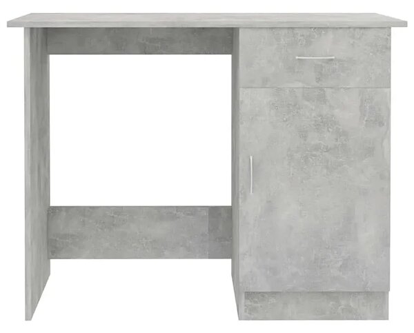 Szare biurko z szafką beton H7-Z12