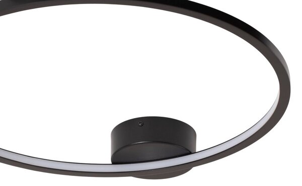 Lampa sufitowa LED Saturno Milagro Lighting, czarny, salon / jadalnia, aluminium, nowoczesny