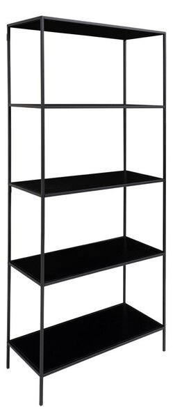 Czarny metalowy regał 80x170x36 cm Vita – House Nordic