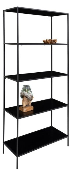 Czarny metalowy regał 80x170x36 cm Vita – House Nordic