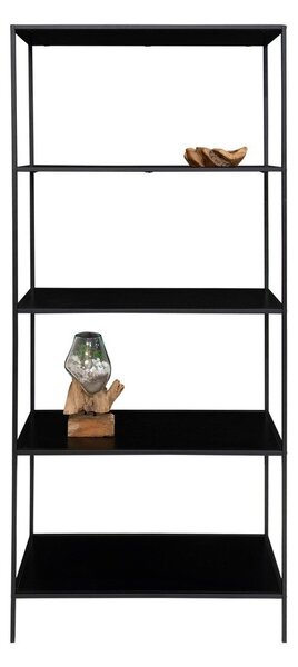 Czarny metalowy regał 80x170x36 cm Vita – House Nordic