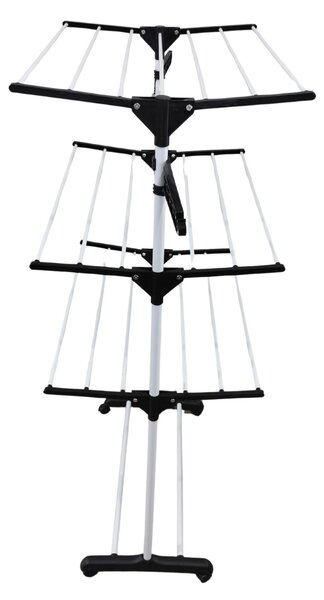 Pionowa suszarka na pranie z miejscem na wieszaki, 160 cm, ALTO