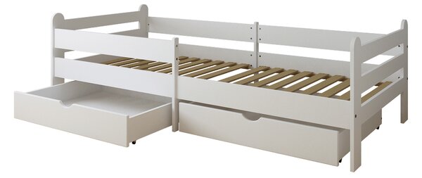 Łóżko dziecięce 200x90 LUNO - Białe