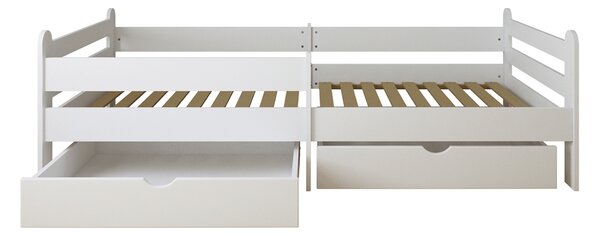 Łóżko dziecięce 200x90 LUNO - Białe