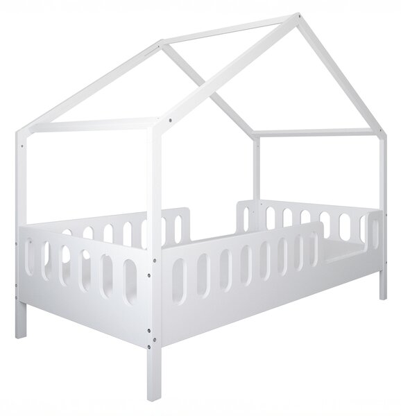 Łóżko dziecięce MINI HOME 160x80 - Białe