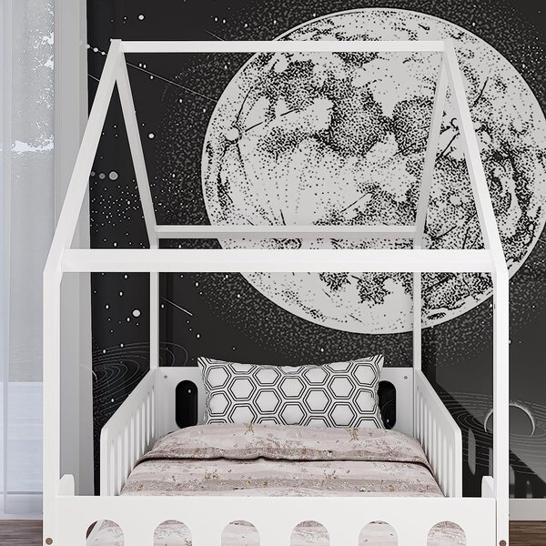 Łóżko dziecięce MINI HOME 160x80 - Białe