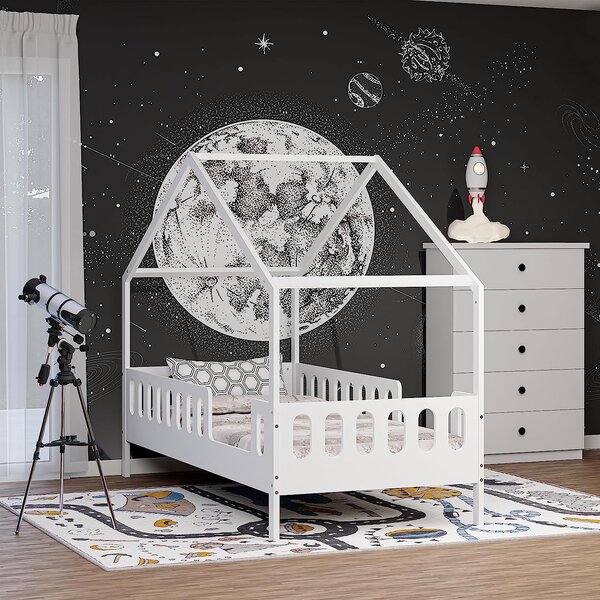 Łóżko dziecięce MINI HOME 160x80 - Białe