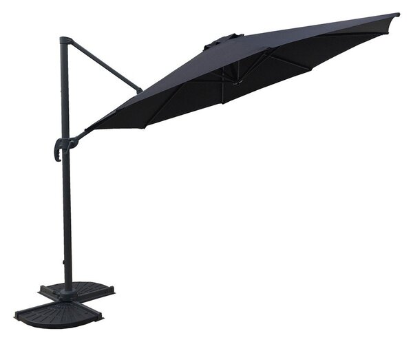 Szary parasol ogrodowy 300x300 cm Deluxe – Garden Pleasure