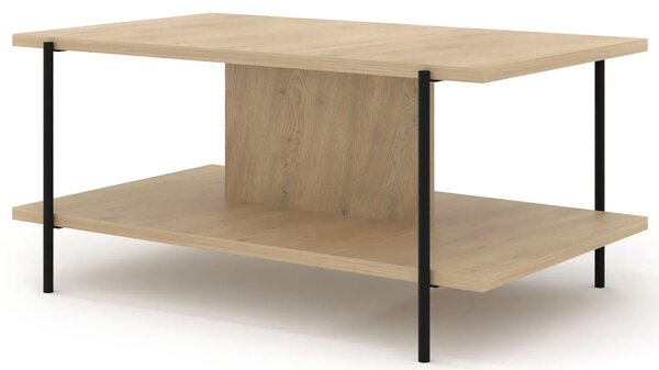 Minimalistyczna ława z półką dąb cremona S4-W30