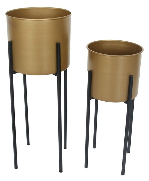 Metalowe doniczki zestaw 2 szt. ø 24 cm Dempo – Garden Pleasure