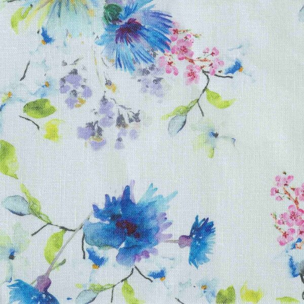 Lniana poszewka na poduszkę 45x45 cm White Flowers – Linen Tales