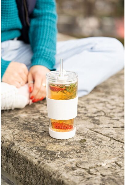 Biały kubek termiczny 600 ml Fuori – Vialli Design