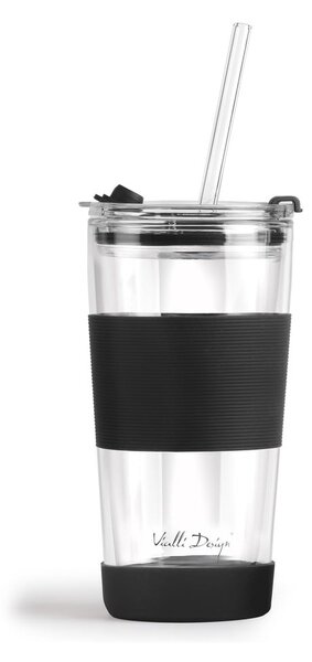 Czarny kubek termiczny 600 ml Fuori – Vialli Design