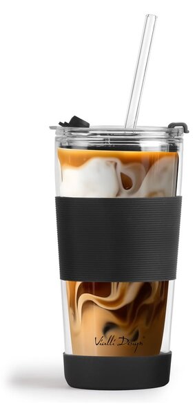 Czarny kubek termiczny 600 ml Fuori – Vialli Design