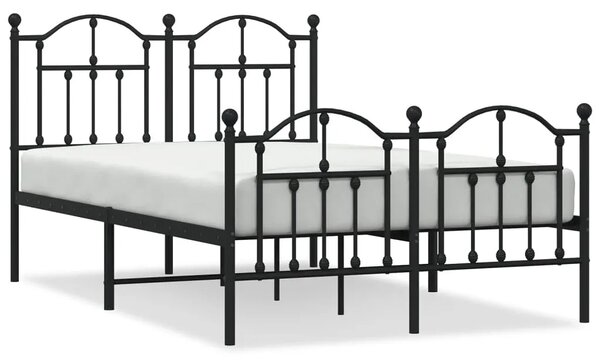 Czarne metalowe łóżko w stylu loftowym 120x200cm N6-Z65