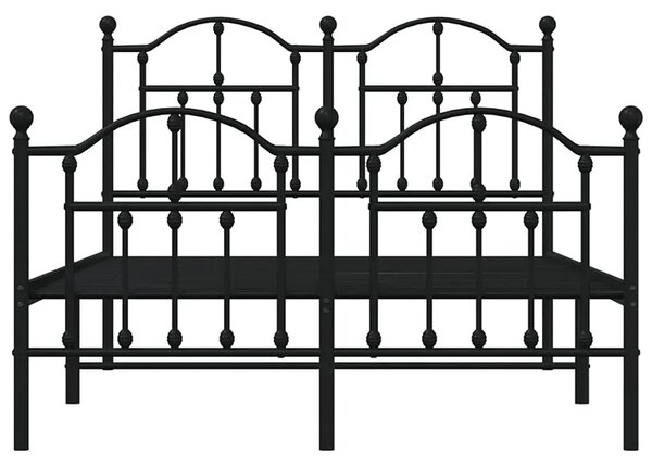 Czarne metalowe łóżko w stylu loftowym 120x200cm N6-Z65