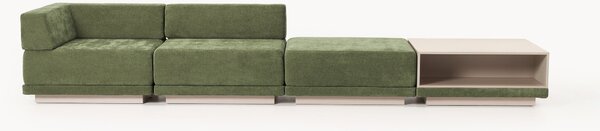 Sofa modułowa ze stolikiem kawowym i pufem Colin (4-osobowa)