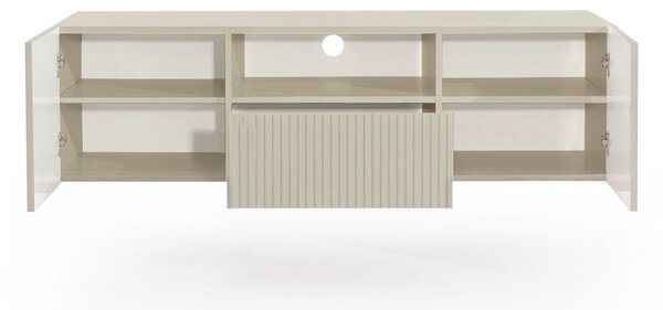 Szafka RTV wisząca Nicole z szufladą i wnęką 150 cm - kaszmir