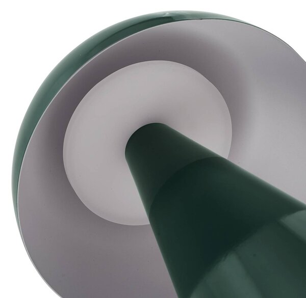 Lampa stołowa LED Nevijo Lindby, możliwość ściemniania, zielony, salon / jadalnia, metal, nowoczesny
