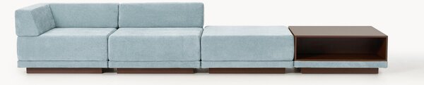 Sofa modułowa ze stolikiem kawowym i pufem Colin (4-osobowa)