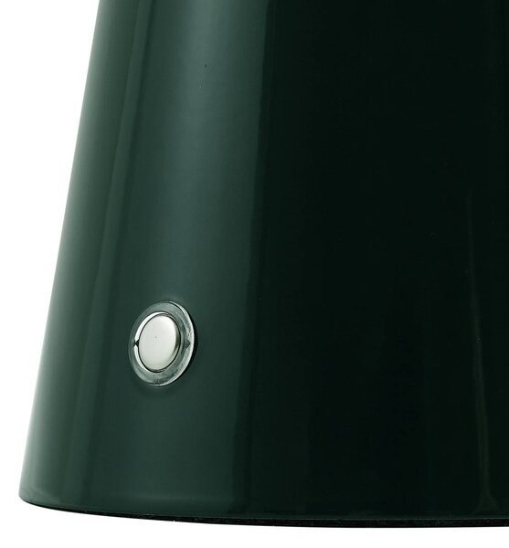 Lampa stołowa LED Nevijo Lindby, możliwość ściemniania, zielony, salon / jadalnia, metal, nowoczesny