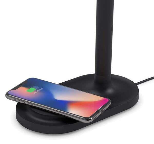 Eva Soloeva solo - Emendo Lampa Stołowa w/Qi Wireless Charging Black